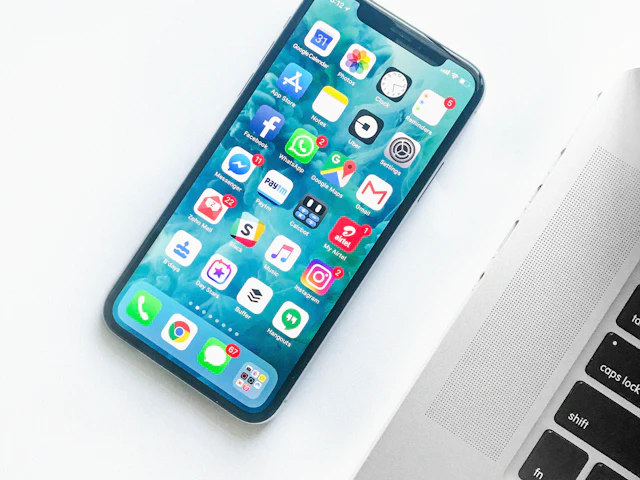 Person using a smartphone